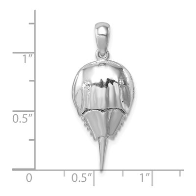Sterling Silver Horseshoe Crab Pendant – view 6