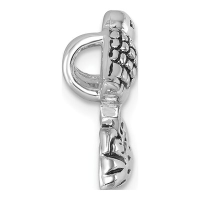 Sterling Silver Antiqued Sandpiper Slide Pendant – view 3