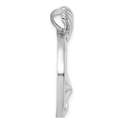 Sterling Silver Crystal Starfish Shell Reef Pendant – view 3