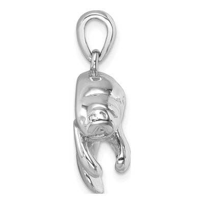 Sterling Silver Manatee Pendant – view 3