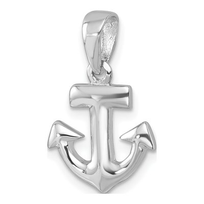 Sterling Silver Anchor Pendant – view 5