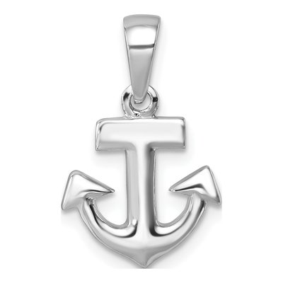 Sterling Silver Anchor Pendant