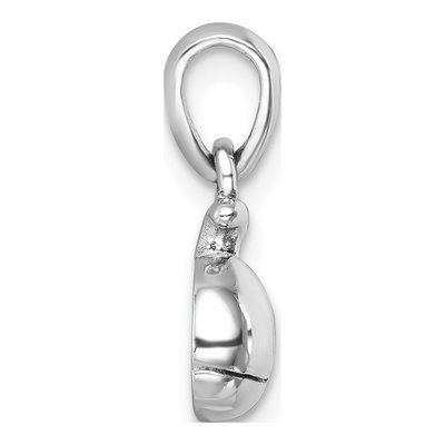 Sterling Silver Crystal Whale Pendant – view 3