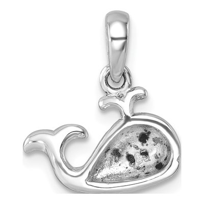 Sterling Silver Crystal Whale Pendant – view 4