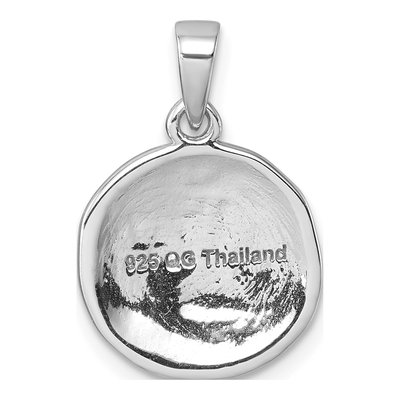 Sterling Silver Textured Turtle Pendant – view 4