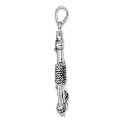 Sterling Silver Anchor Pendant – view 3