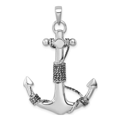Sterling Silver Anchor Pendant