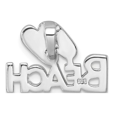 Sterling Silver Flip Flop Slide Pendant – view 4