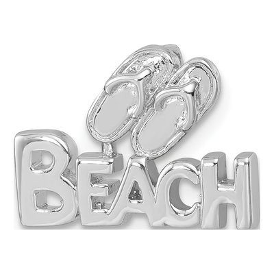 Sterling Silver Flip Flop Slide Pendant – view 5