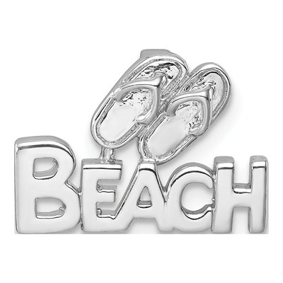 Sterling Silver Flip Flop Slide Pendant