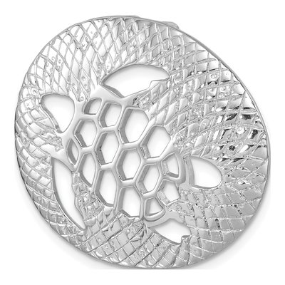 Sterling Silver Turtle Slide Pendant – view 5
