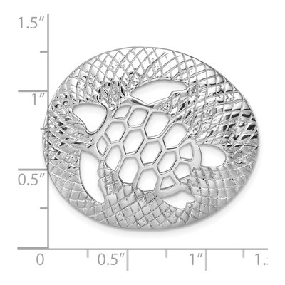 Sterling Silver Turtle Slide Pendant – view 6
