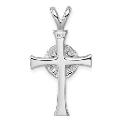 Sterling Silver Sand Dollar Cross Pendant – view 4