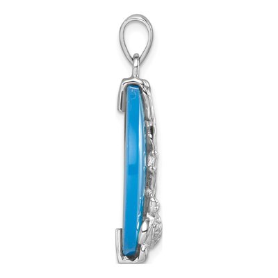 Sterling Silver Agate Turtle Reef Pendant – view 3
