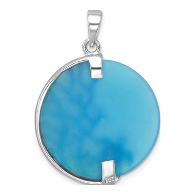 Sterling Silver Agate Turtle Reef Pendant – view 4