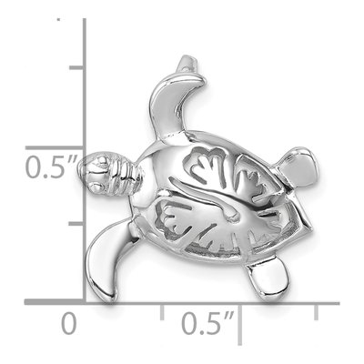 Sterling Silver Turtle Slide Pendant – view 6