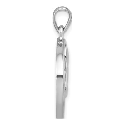 Sterling Silver Blue Aventurine Whale's Tail Pendant – view 3