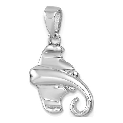 Sterling Silver Crystal Stingray Pendant – view 5