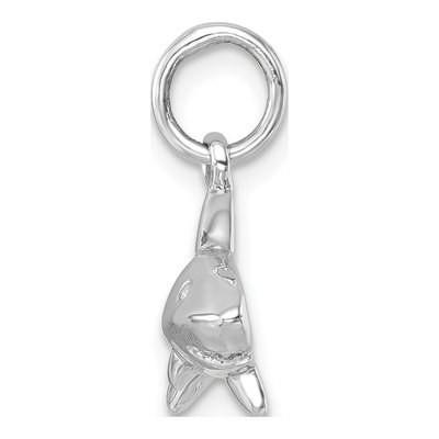 Sterling Silver Agate Shark Pendant – view 3