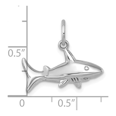 Sterling Silver Agate Shark Pendant – view 6