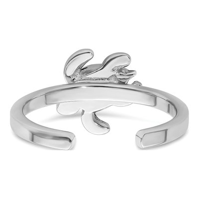 Sterling Silver Crystal Turtle Ring – view 5