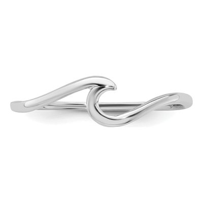 Sterling Silver Wave Ring – view 4