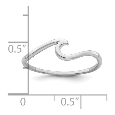 Sterling Silver Wave Ring – view 7