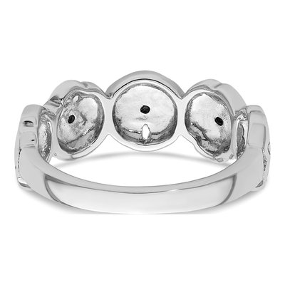 Sterling Silver Crystal Sand Dollar Ring – view 5
