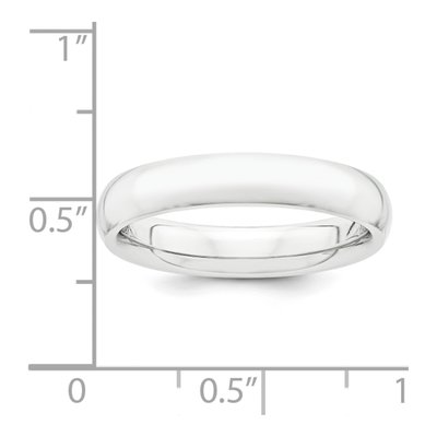 Platinum 4mm Comfort-Fit Wedding Band – view 4