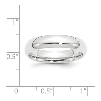 Platinum 5mm Comfort-Fit Wedding Band – view 4
