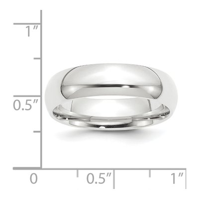 Platinum 6mm Comfort-Fit Wedding Band – view 4