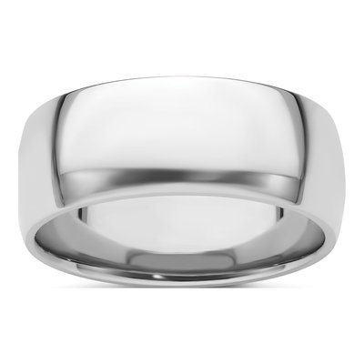 Men's Platinum 8mm Comfort-Fit Wedding Band
