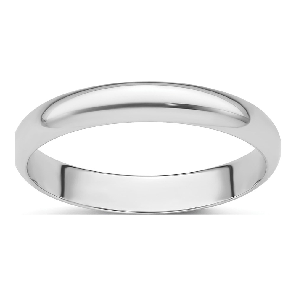 Platinum 3mm Half Round Wedding Band