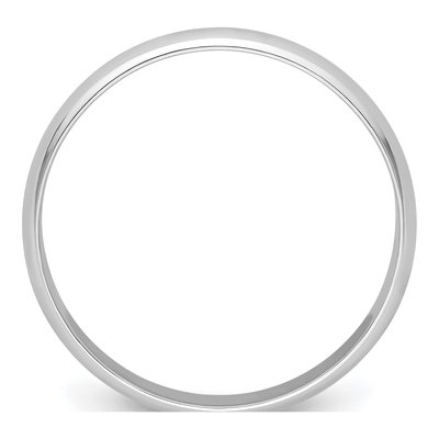 Men's Platinum 4mm Half Round Wedding Band – view 3