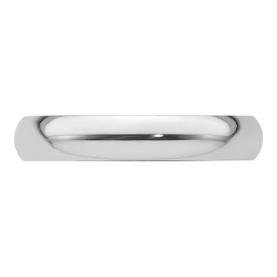 Men's Platinum 4mm Half Round Wedding Band – view 6