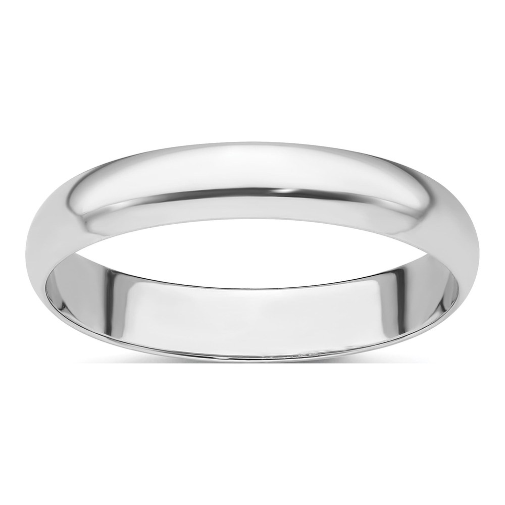 Men's Platinum 4mm Half Round Wedding Band