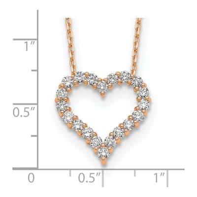 14K Rose Gold 1 ct tw Lab-Grown Diamond Necklace – view 7