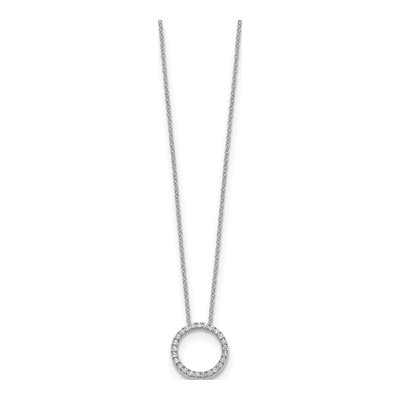 14K White Gold 1/4 ct tw Diamond Eternity Necklace – view 3