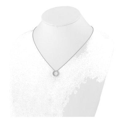 14K White Gold 1/4 ct tw Diamond Eternity Necklace – view 4