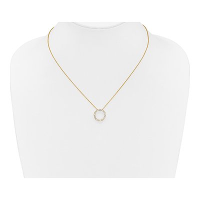 14K Yellow Gold 1/2 ct tw Diamond Eternity Necklace – view 4