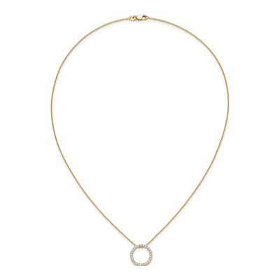 14K Yellow Gold 1/2 ct tw Diamond Eternity Necklace – view 5