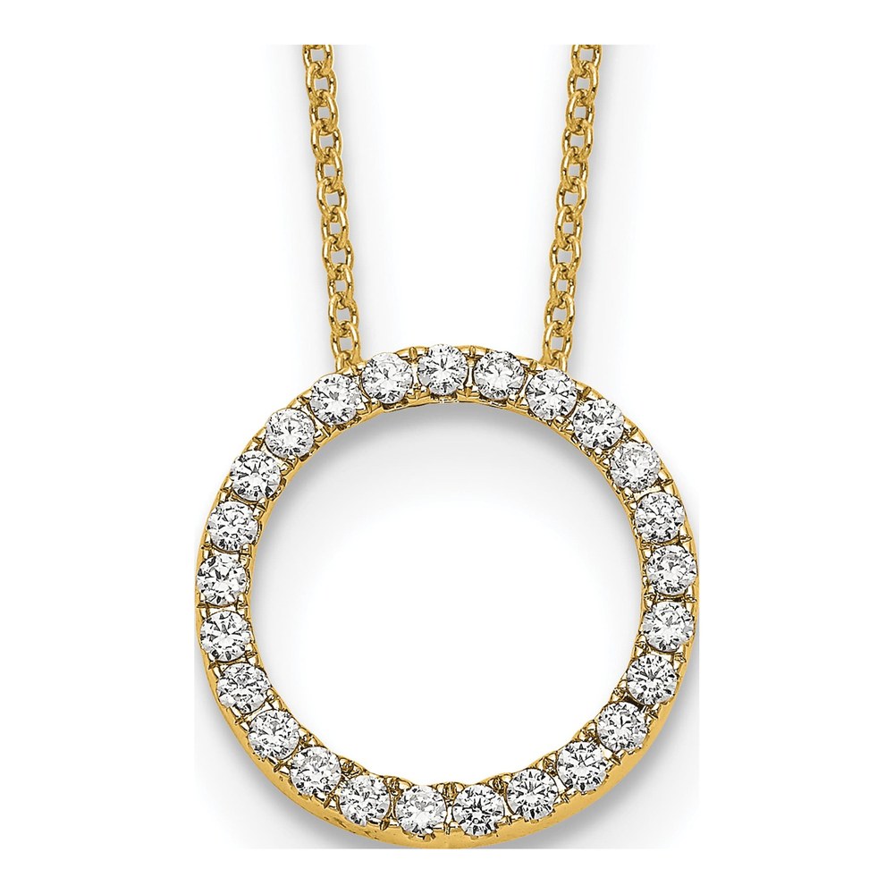 14K Yellow Gold 1/2 ct tw Diamond Eternity Necklace