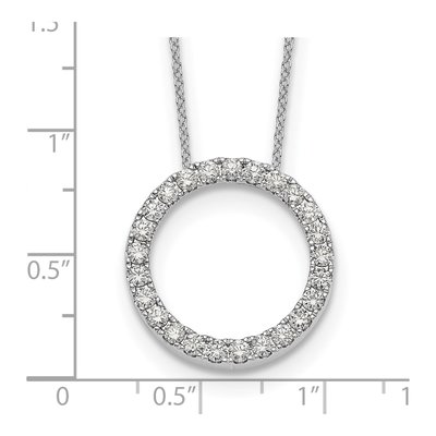 14K White Gold 1 ct tw Lab-Grown Diamond Eternity Necklace – view 7
