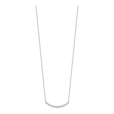 14K White Gold 1/4 ct tw Diamond Bar Necklace – view 5