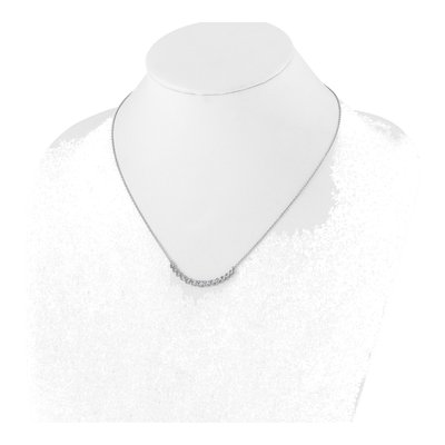 14K White Gold 3/4 ct tw Lab-Grown Diamond Bar Necklace – view 5