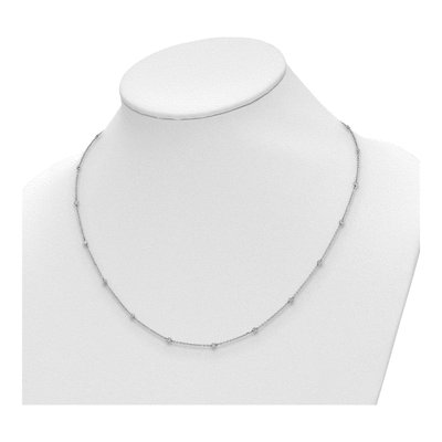 14K White Gold 1/2 ct tw Lab-Grown Diamond 20-Station Necklace – view 6