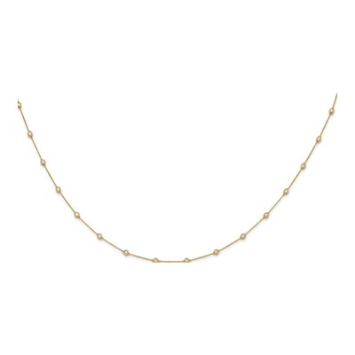 14K Yellow Gold 1 ct tw Lab-Grown Diamond Station Necklace – view 4