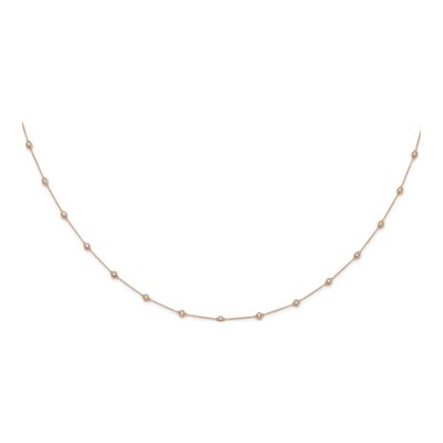 14K Rose Gold 1 1/6 ct tw Lab-Grown Diamond 18-Station Necklace – view 4