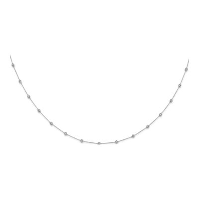 14K White Gold 1 1/6 ct tw Lab-Grown Diamond 18-Station Necklace – view 4