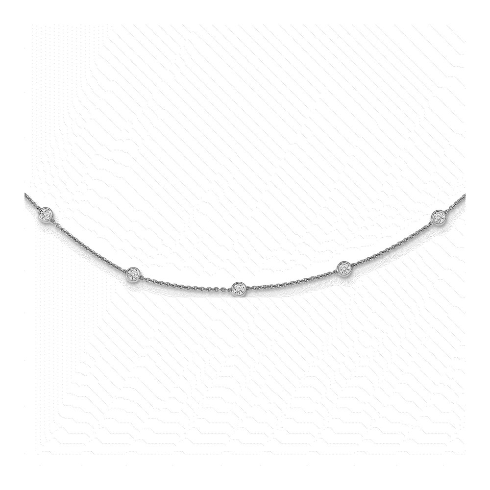 True Origin 14K White Gold Lab Diamond Necklace
